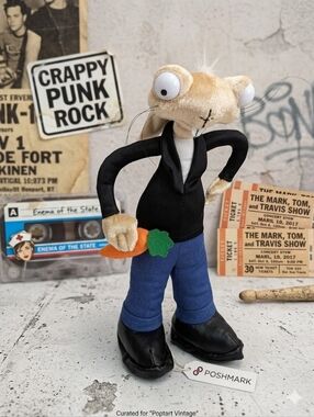 Original 1999 Blink-182 "Crappy Punk Rock" Bunny Designer Plush